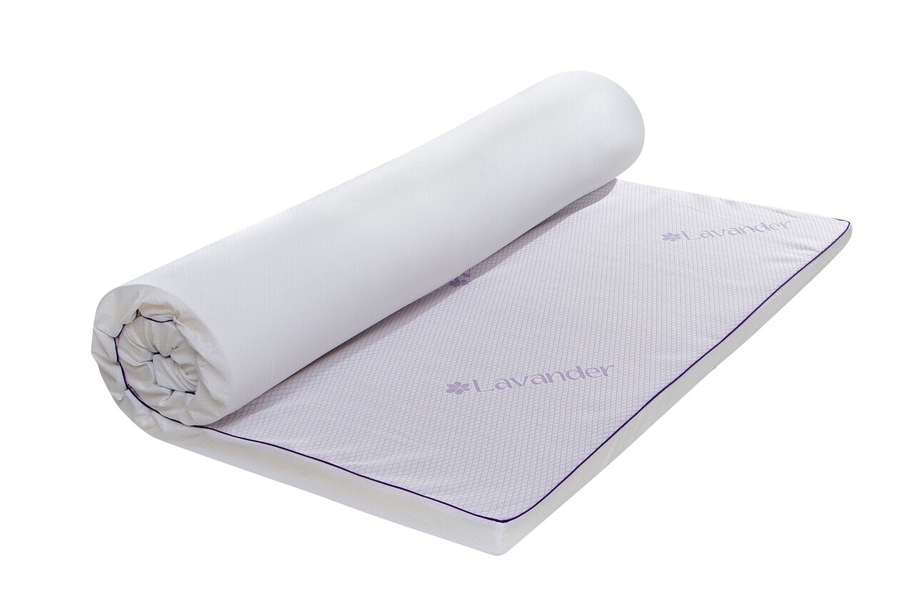 Topper saltea Green Future, Lavanda Therapy Memory 7 zone de confort 90x200 cm, 5 cm - imagine 5